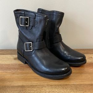 Frye | Genuine Leather Black 8R Low Engineer | Sz 6.5